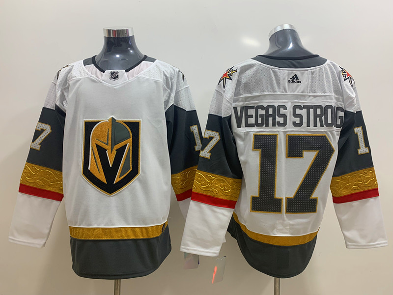 Men's Vegas Golden Knights #17 White Breakaway Jersey